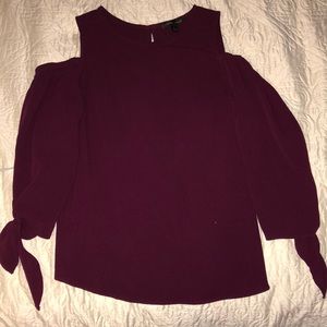 Red wine color blouse